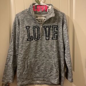 Reflex LOVE Front Zipper Sweatshirt